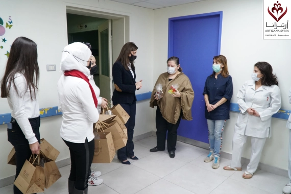 Visit to the Children’s Hospital for Cancer Patients Damascus, Syria – December 24, 2020