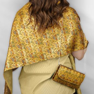 Damascene Brocade Shawl and handbags