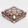 wallnut wood box inlaied with mother of pearl